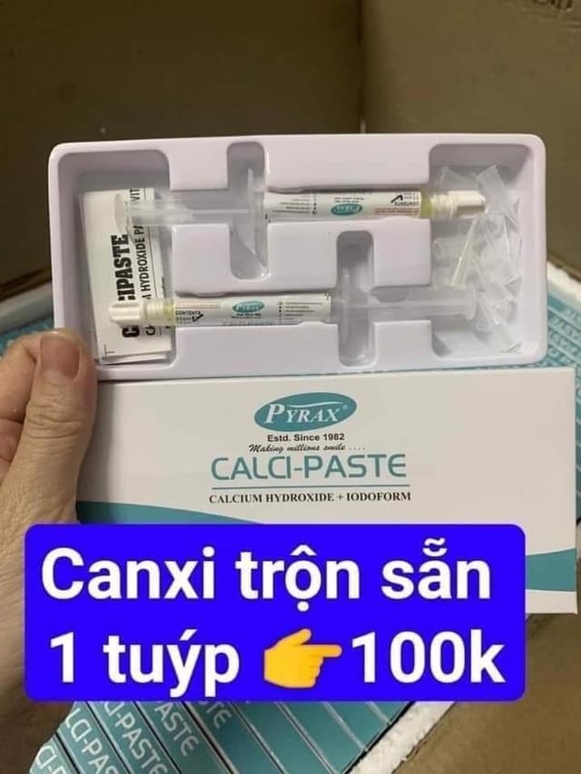 Sử dụng Ca(OH)2 trong nội nha